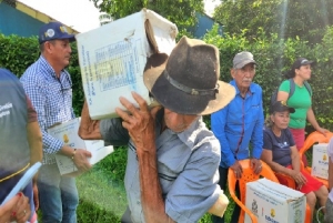 Gobernación entrega ayudas a 66 familias afectadas en Paz de Ariporo