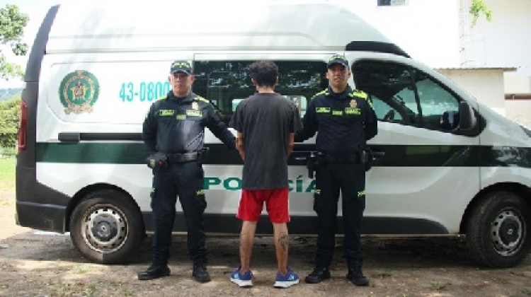 Captura en Yopal: Hombre de 24 años detenido por hurto de motocicleta y con amplio prontuario delictivo