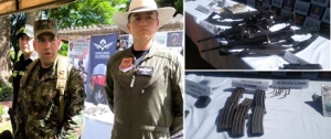 Ejército incautó armas de largo alcance y recuperó dos menores de edad reclutados con engaños