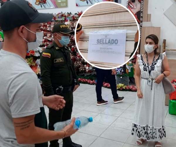 Sellaron un &#039;baratillo&#039; por laborar con contactos estrechos de casos Covid en Yopal