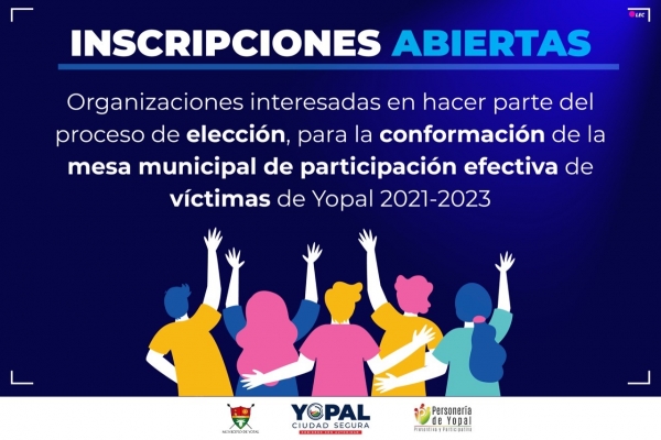 Abiertas inscripciones para conformar la mesa municipal de participación efectiva de víctimas 2021-2023