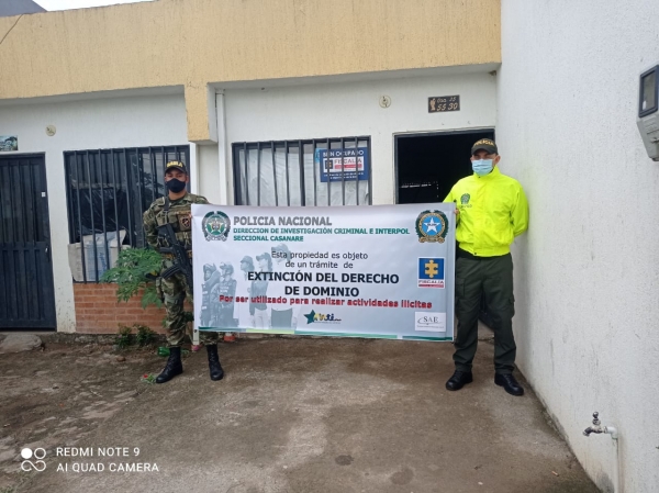 Extinción de dominio a seis viviendas en Yopal, Casanare
