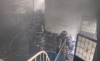 Cuantiosas perdidas dejó voraz incendio en una fabrica de colchones en La Guafilla