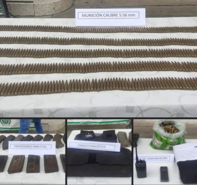Hallan caleta con material bélico en sector de El Morro en Yopal