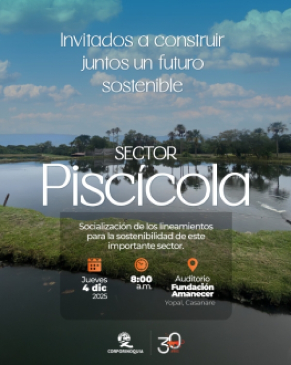 Corporinoquia adelantará socialización sobre requerimientos técnicos para cadena piscícola