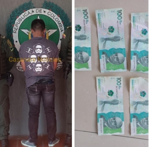 Sujeto hurtó 500 mil pesos y los escondió en sus partes íntimas
