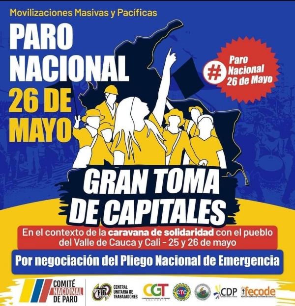 Nuevas manifestaciones hoy en Yopal en el marco del Paro Nacional