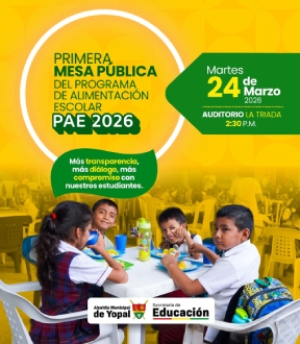 El martes se cumplirá la primera mesa pública del PAE en Yopal