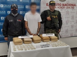 Presunto integrante del Clan del Golfo fue detenido con 10 kilos de marihuana