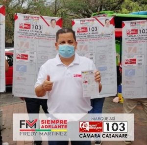 Fredy Martínez, candidato a la Cámara fue dado de alta de la Clínica Casanare