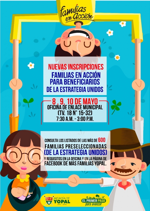 Se abren inscripciones de Familias en Acción en Yopal