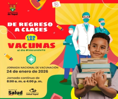 Yopal se sumará a la jornada nacional de vacunación programada para mañana 24 de enero