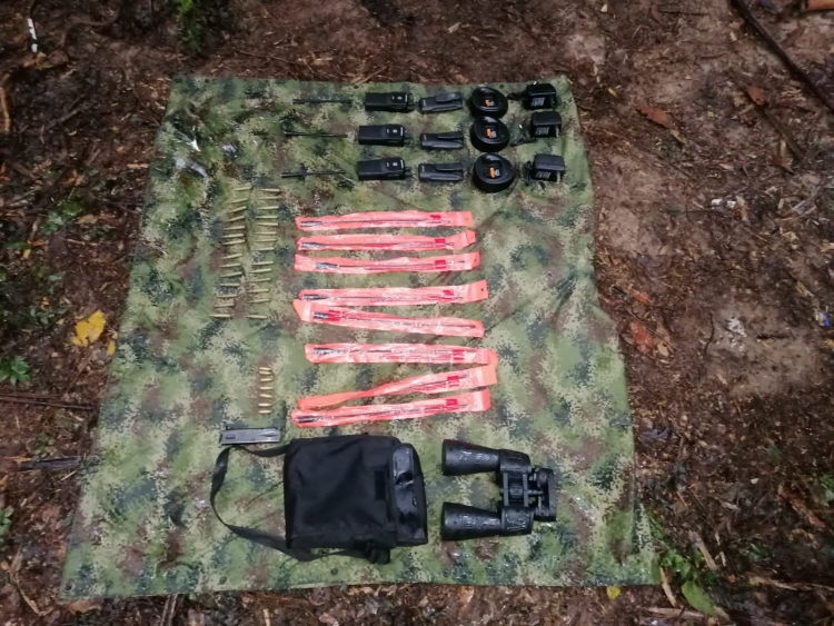 Hallan depósito de armas y municiones de las disidencias de las Farc en Puerto Rondón, Arauca