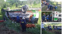 Ocho personas lesionadas dejó accidente de tránsito en la vía Villanueva – San Agustín
