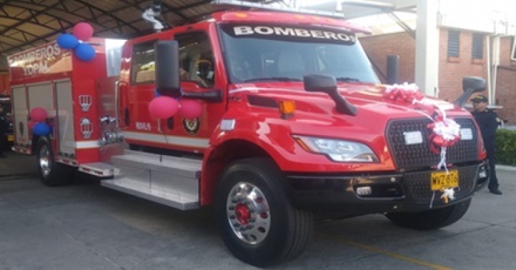 Yopal Refuerza su capacidad de lucha contra incendios con una nueva máquina extintora