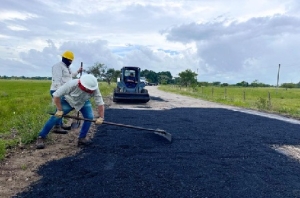 Finalizan obras críticas en puntos críticos de la vía a Punto Nuevo