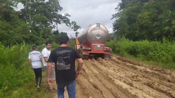 Intransitable vía Bocas del Pauto-Trinidad