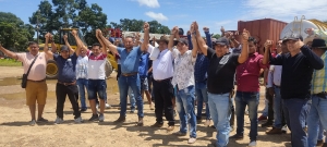 Gremios de Maní protestaron ayer por incumplimientos de la industria petrolera