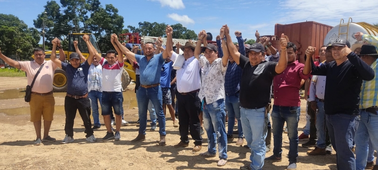 Gremios de Maní protestaron ayer por incumplimientos de la industria petrolera
