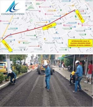 Hoy inician cierres viales por la calle 24
