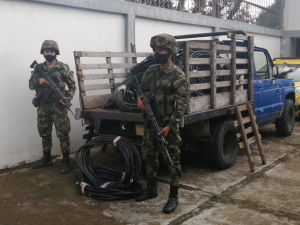 Recuperada en Maní, más de una tonelada de cobre que había sido hurtada al sector petrolero