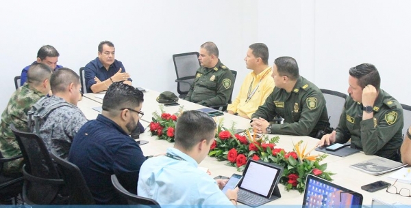 Alcalde y fuerza pública desarrollaron primer consejo de seguridad del 2020 en Yopal