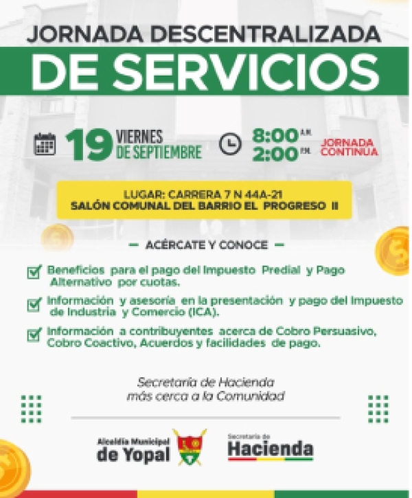 Jornada tributaria en El Progreso II ofrecerá asesoría sobre impuestos y opciones de pago