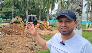 En marcha remodelación de parque principal de Nunchía
