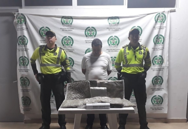 Capturado conductor de bus que transportaba 5.6 kilos de marihuana