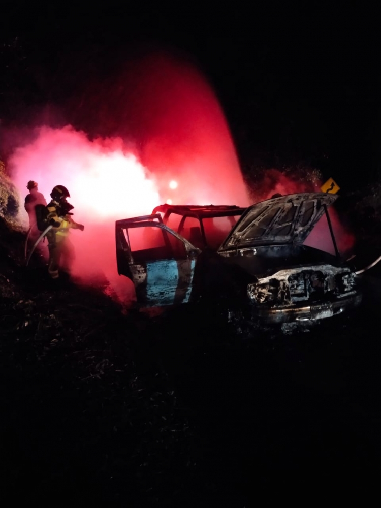 Un canino murió tras incendio de un vehículo en la vía Aguazul-Sogamoso