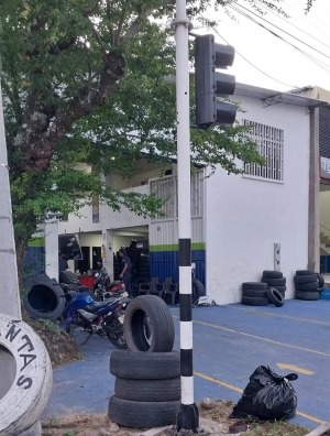 Hurtaron el cableado de la intersección semafórica en la calle 24 con carrera 7 de Yopal