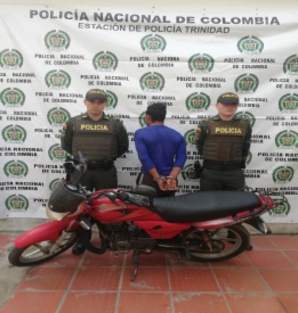 Capturado minutos después de robar una moto en Trinidad