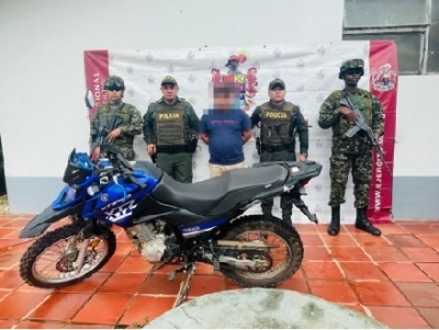 Fuerzas Militares capturaron a presunto extorsionista en La Primavera, Vichada