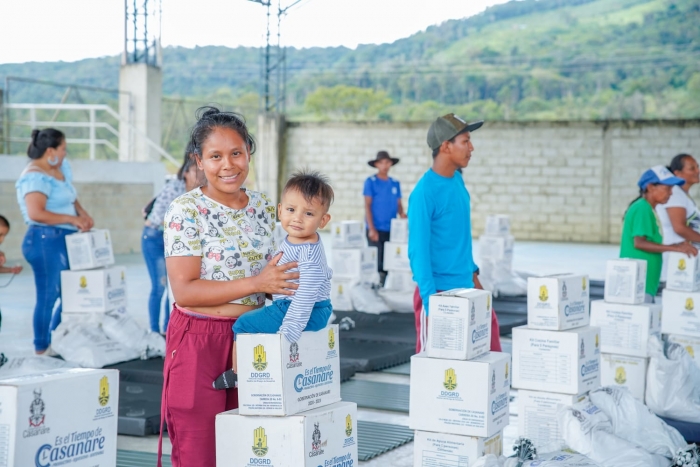 Familias indígenas de Barronegro recibieron ayudas humanitarias