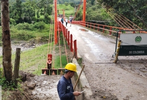 Comenzaron trabajos de repotenciación en el puente sobre el río Cravo Sur en Labranzagrande, Casanare