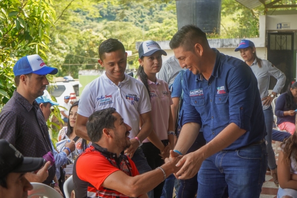 Támara, Aguazul y Villanueva recibieron el fin de semana a Salomón Sanabria