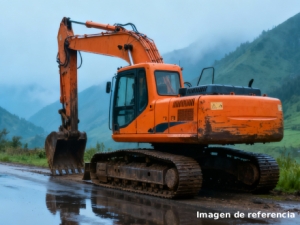 Llegó maquinaria para recuperar hundimiento de la calzada en la Vía del Cusiana