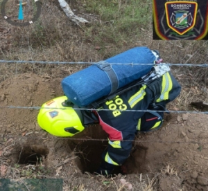 Bomberos de Tauramena controló fuga de gas en la vereda Cabañas