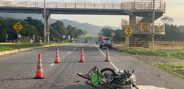 Accidente de tránsito en La Guafilla dejó dos personas lesionadas