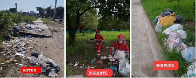 Mantener limpios los puntos críticos de basura: Un reto que Veolia superó con creces