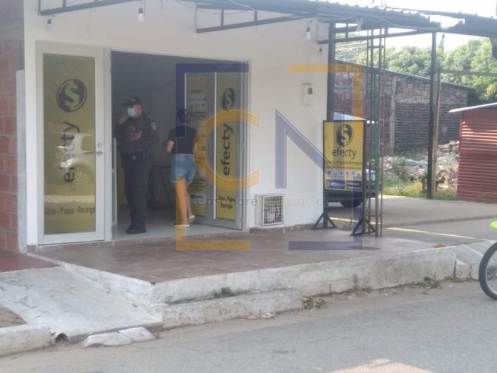 Asaltaron un punto de Efecty en el municipio de Hato Corozal