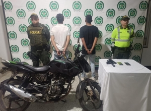Plan candado permite la captura de dos personas que minutos antes habían perpetrado un hurto en La Vega