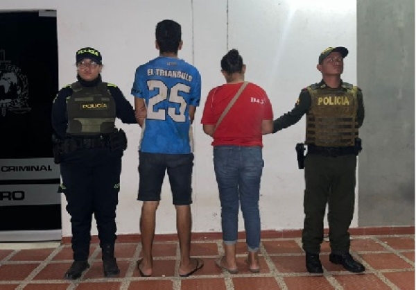 Pareja fue capturada en Paz de Ariporo por agresión mutua en vía pública