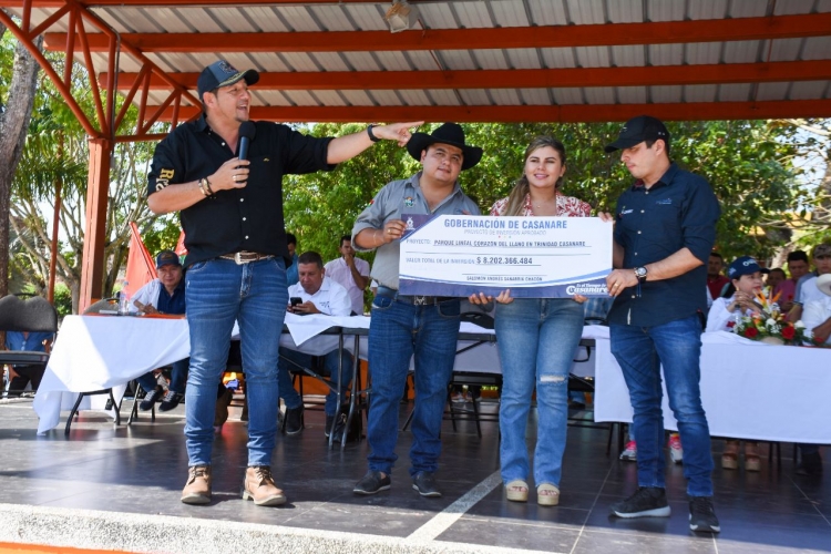 Inversión y obras anunció el gobernador de Casanare en el municipio de Trinidad