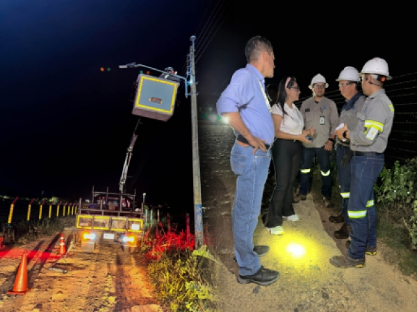 Sayop instaló luminarias LED para mitigar puntos críticos de oscuridad en Cubarrito y Conuco