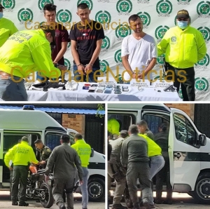 Tres capturados, celulares recuperados y dos motocicletas incautadas en operativo de allanamiento en una vivienda de Yopal