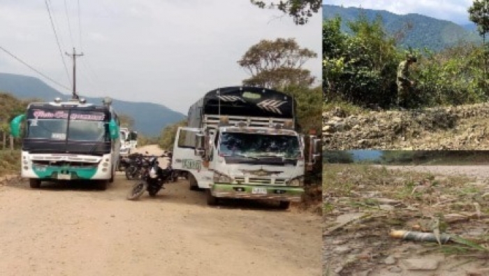 Presencia de artefacto explosivo mantuvo cerrada por algunos minutos la vía a Sácama