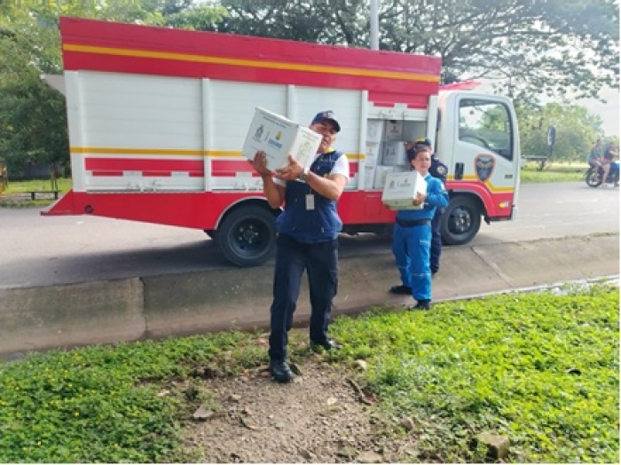 Familias afectadas por inundaciones en Quebradaseca recibieron mercados y ayuda humanitaria