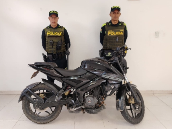 Policía recuperó una Pulsar que había sido reportada como robada