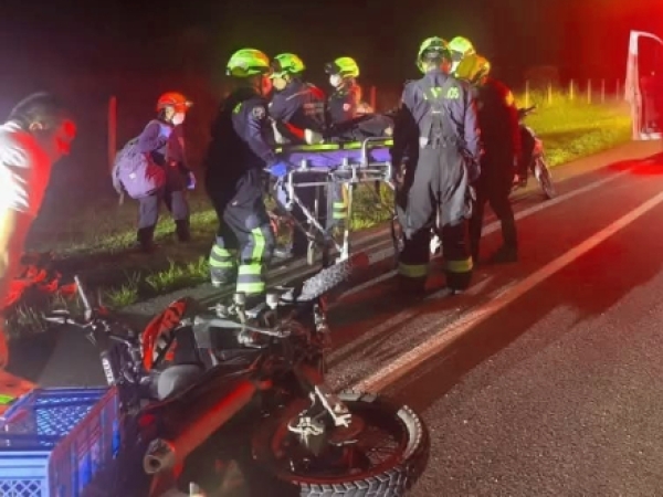 Cuatro lesionados dejó el choque entre dos motocicletas en jurisdicción de Villanueva